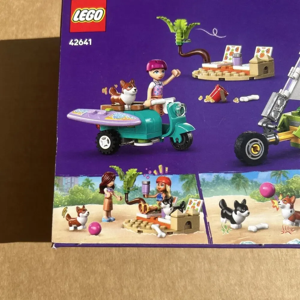 LEGO Friends Surfing Corgi Dogs and Scooter Adventure 42641 Building Toy Set NEW